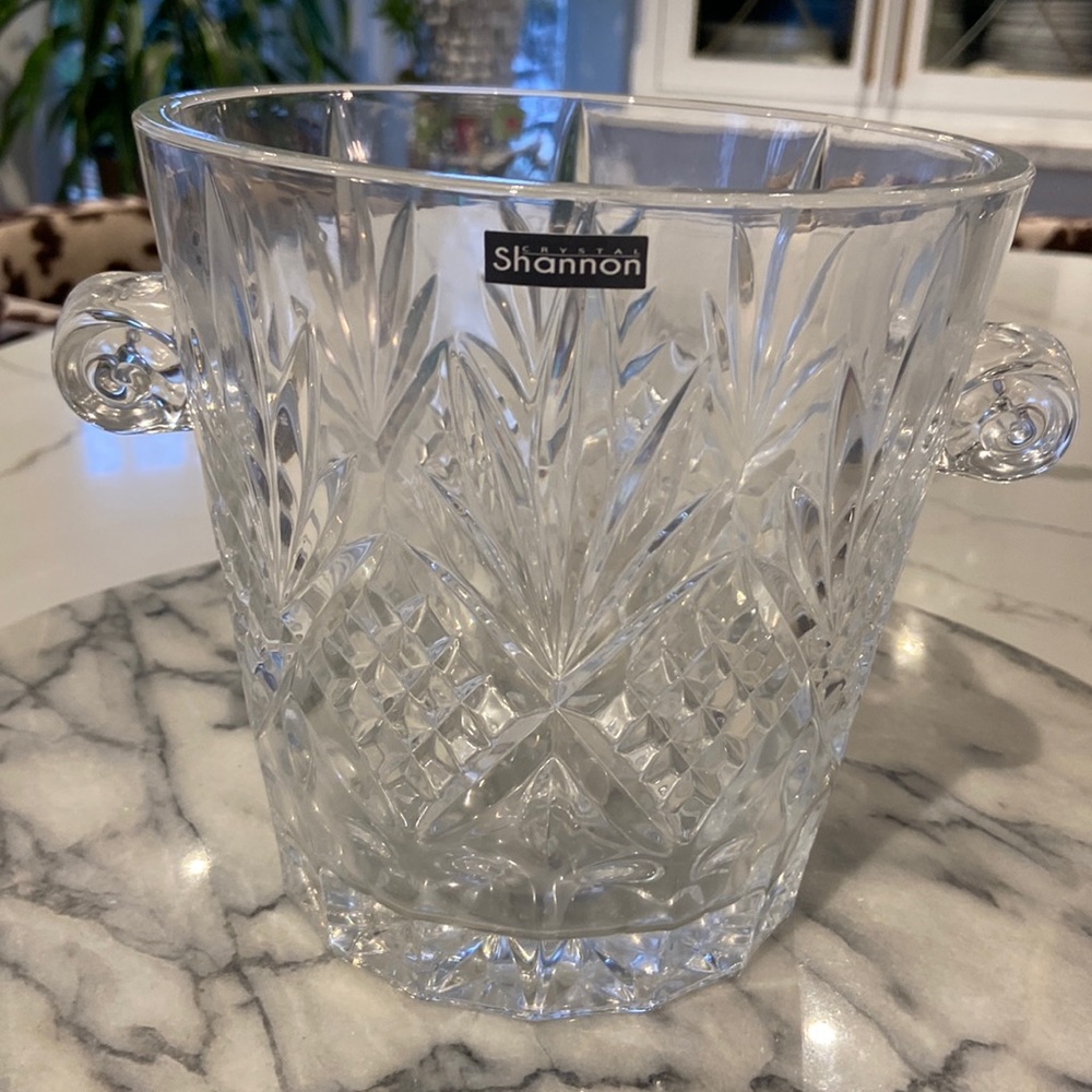 Godinger Shannon Dublin Crystal Ice Bucket. NWB.
